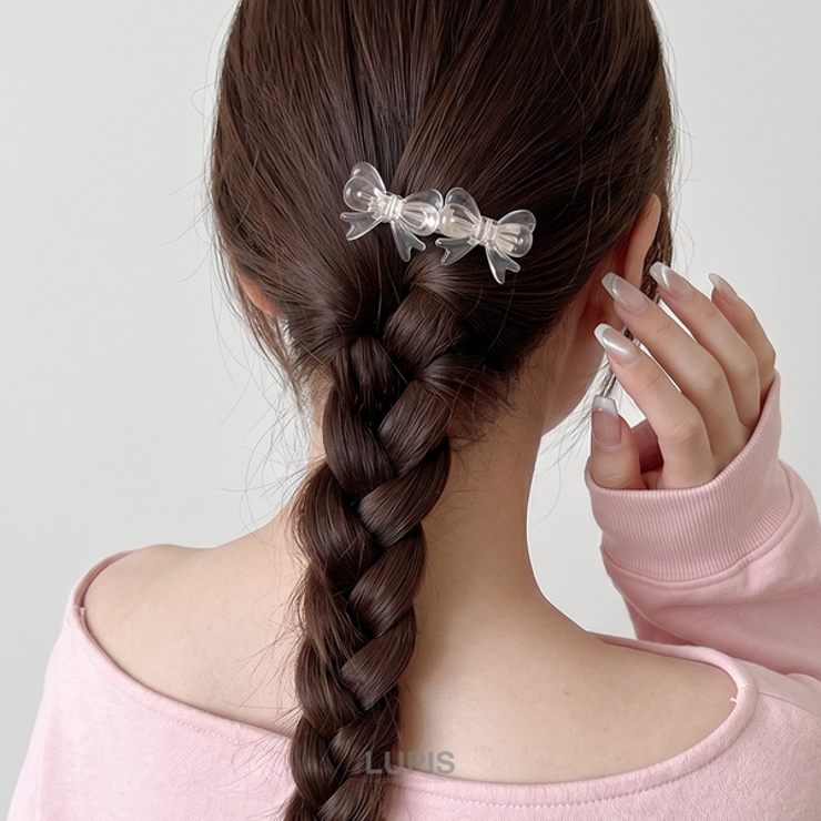 クリアリボンミニヘアクリップ | LUPIS | 詳細画像2 