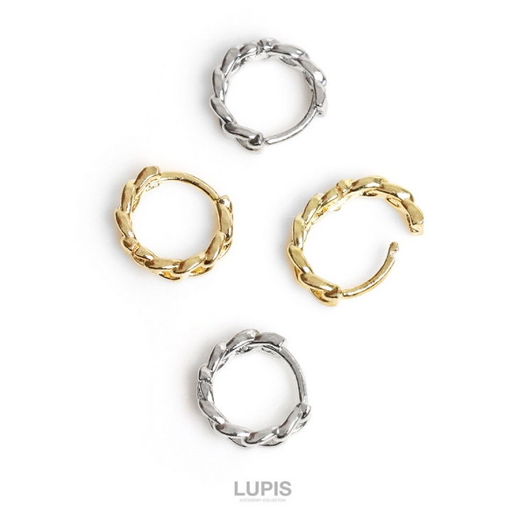 メタルチェーンプチフープピアス 【ピアス レディース | LUPIS | 詳細画像6 