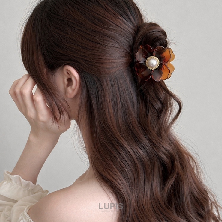 センターパールフラワーバンスクリップ 【ヘアクリップ バンスクリップ | LUPIS | 詳細画像2 