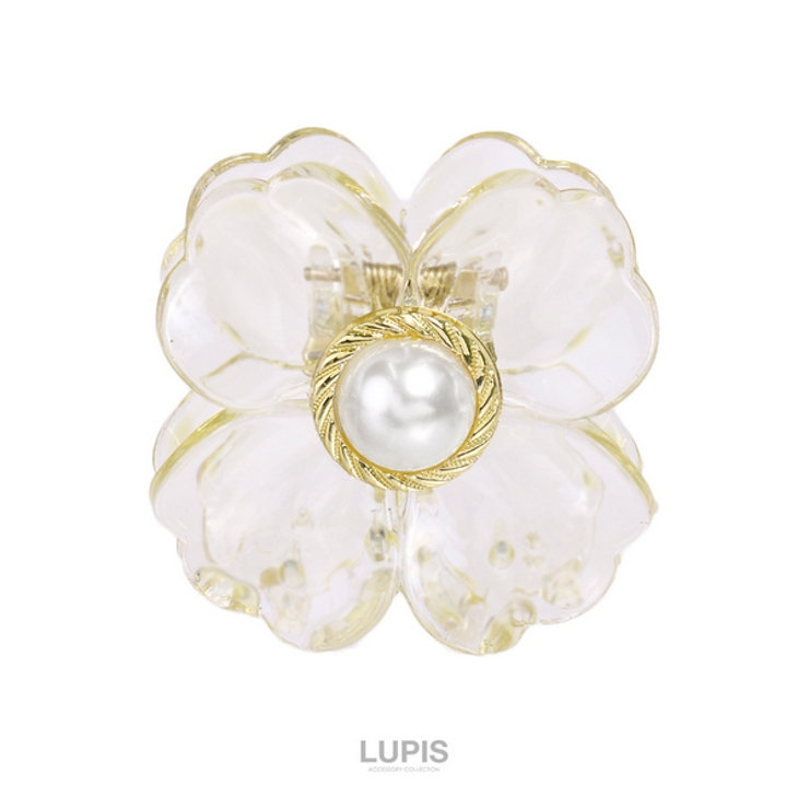 センターパールフラワーバンスクリップ 【ヘアクリップ バンスクリップ | LUPIS | 詳細画像4 