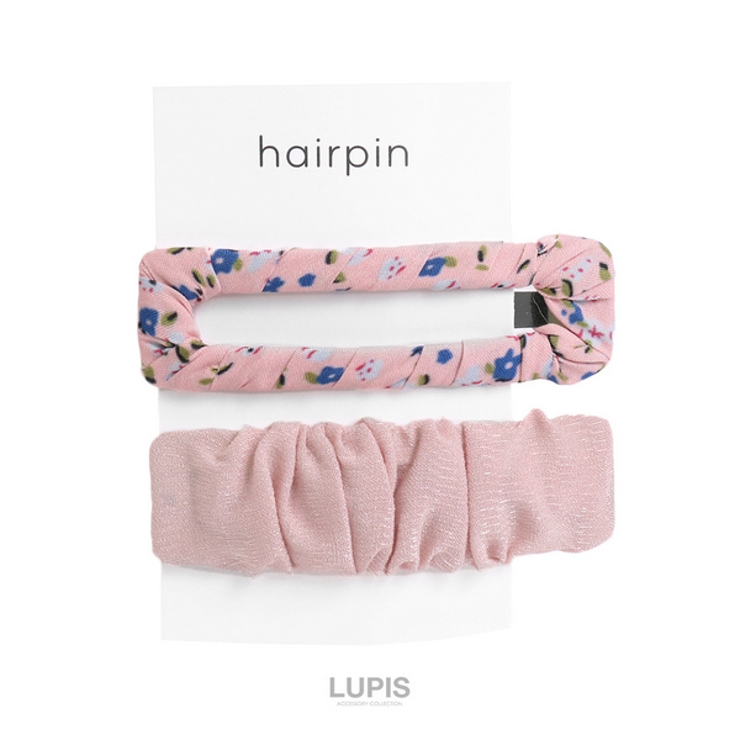 ギャザー×フラワーぱっちんヘアピンセット 【ヘアピン パッチンピン | LUPIS | 詳細画像6 