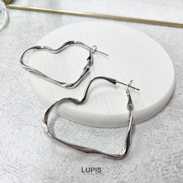 ねじれハートフープピアス【S925ポスト】 | LUPIS | 詳細画像7 