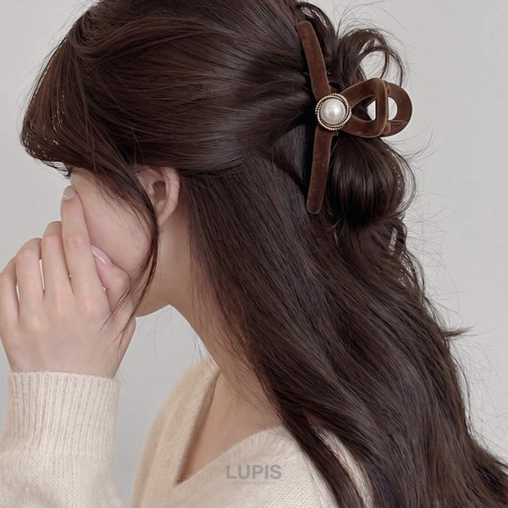 ベロア風バンスクリップ【ヘアアクセサリー】 | LUPIS | 詳細画像2 