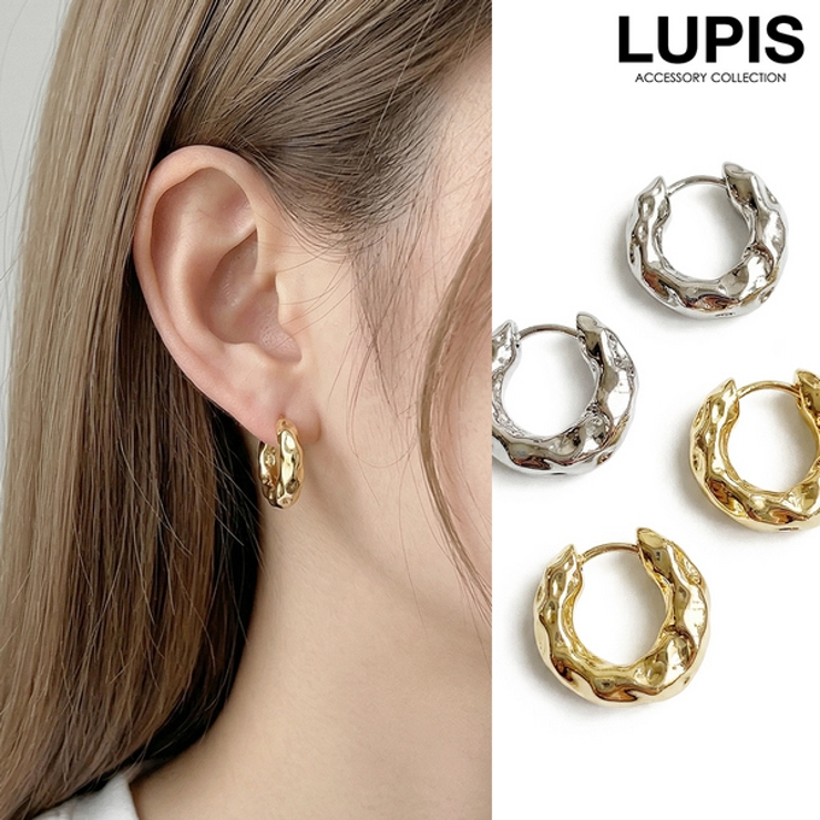 変形メタルフープピアス | LUPIS | 詳細画像1 