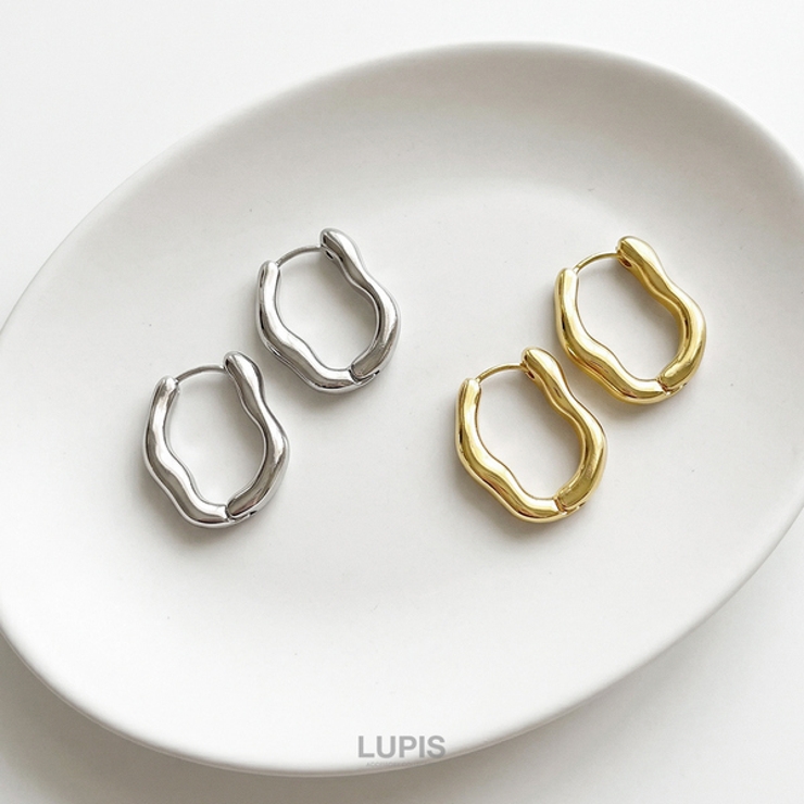 ニュアンスメタルフープピアス | LUPIS | 詳細画像2 