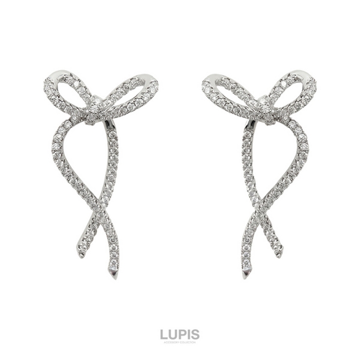 リボンバックキャッチピアス【S925ポスト】 | LUPIS | 詳細画像3 