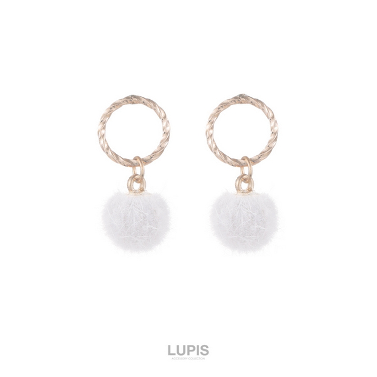 ツイストリングファーボールピアス | LUPIS | 詳細画像5 
