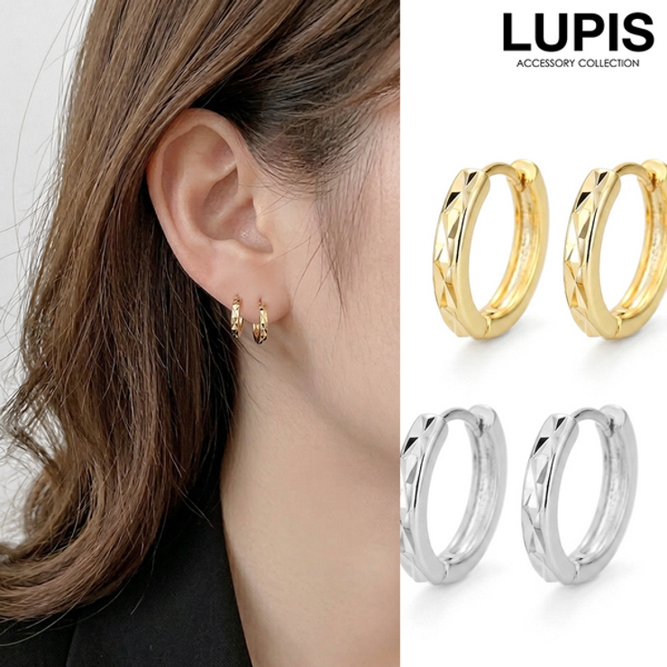 ジオメトリーカットフープピアス | LUPIS | 詳細画像1 