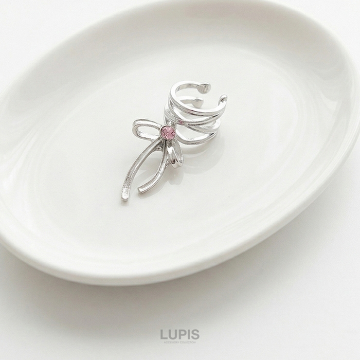 レースアップリボンイヤーカフ | LUPIS | 詳細画像5 