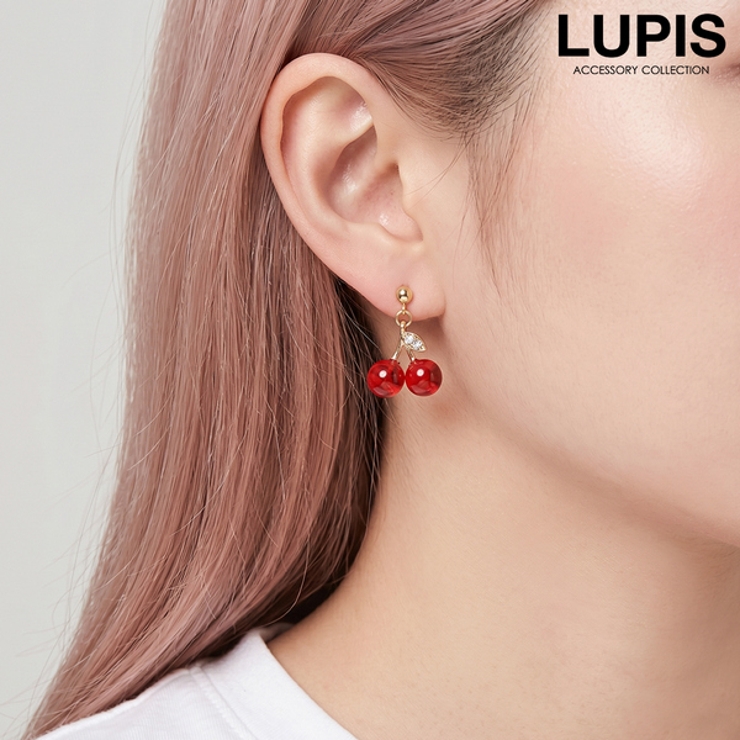 さくらんぼピアス | LUPIS | 詳細画像1 