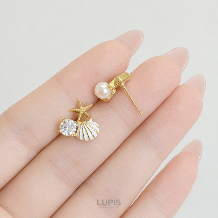 シェル×スターフィッシュピアス | LUPIS | 詳細画像6 