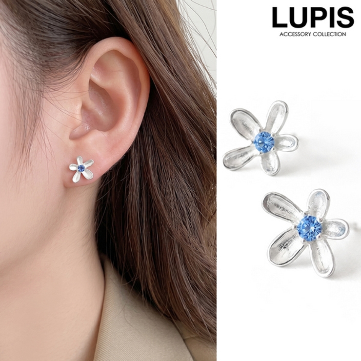 【S925ポスト】プチフラワーピアス | LUPIS | 詳細画像1 