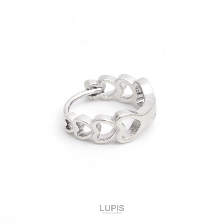 ≪1個入/片耳用≫オープンハートフープピアス | LUPIS | 詳細画像4 