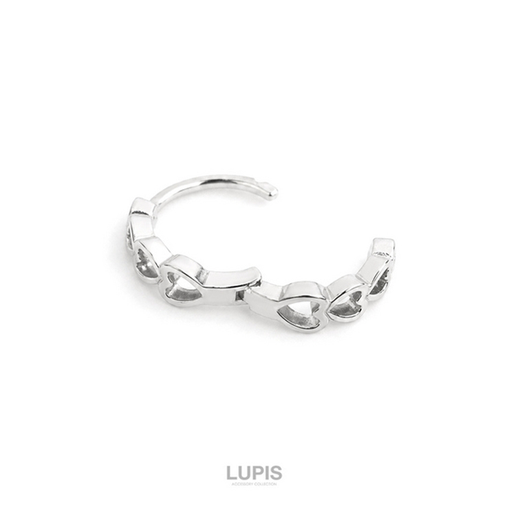≪1個入/片耳用≫オープンハートフープピアス | LUPIS | 詳細画像5 