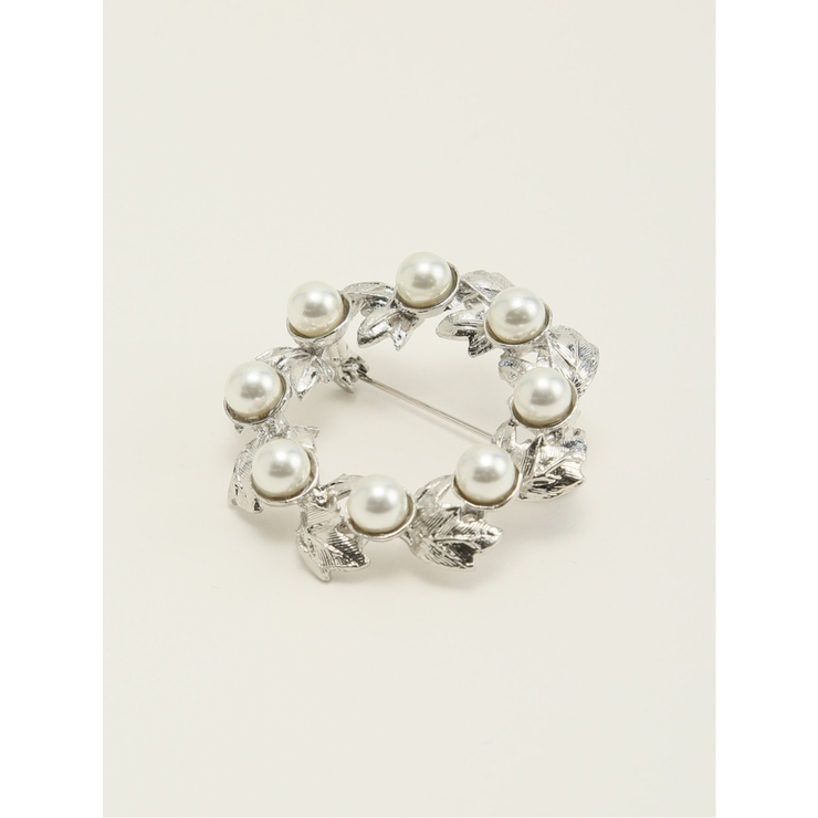 91銀 | パールサークル ブローチ | TAKA-Q WOMEN