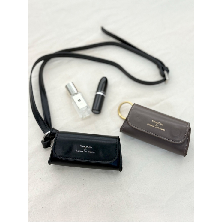 LIP BAG 【SHRINK LEATHER】 | TAKA-Q WOMEN | 詳細画像3 