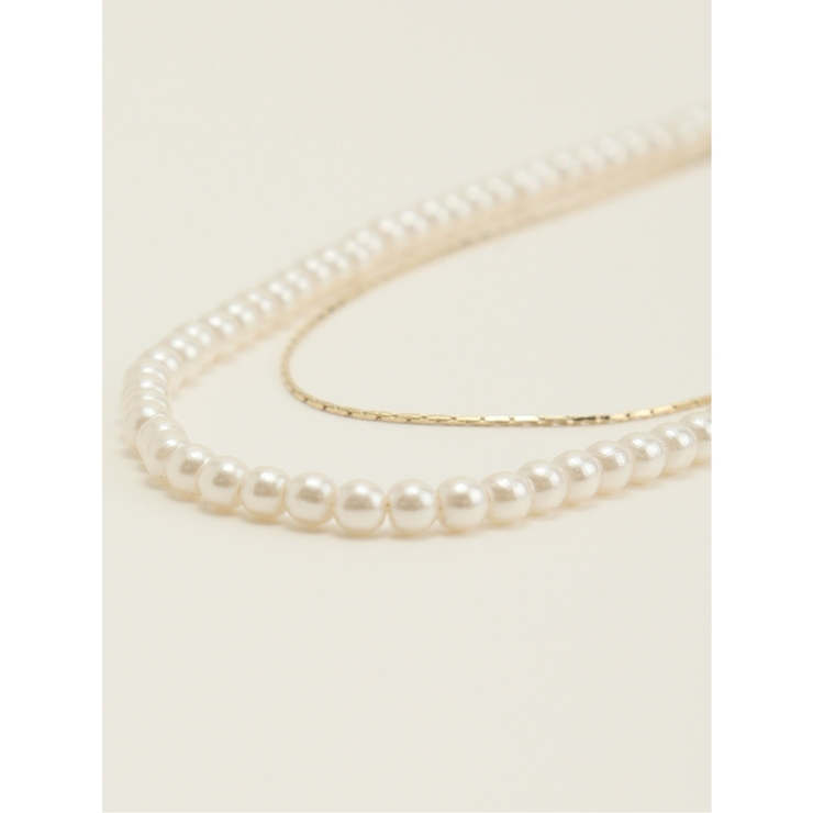パールレイヤード ネックレス | TAKA-Q WOMEN | 詳細画像2 