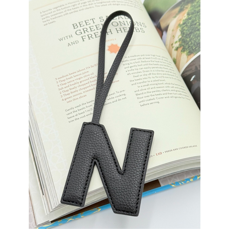 99なし | ビーガンレザー イニシャルチャーム 【N】大文字タイプ | TAKA-Q WOMEN