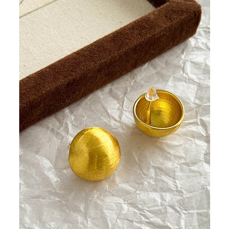 ぷっくり感が可愛い艶消しボールデザインピアス アクセサリー シルバー | maison de LATIR | 詳細画像21 