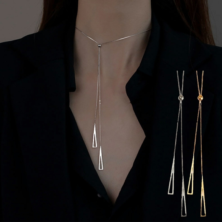 コーデをすっきりと上品に仕上げてくれるループネックレス アクセサリー | maison de LATIR | 詳細画像1 