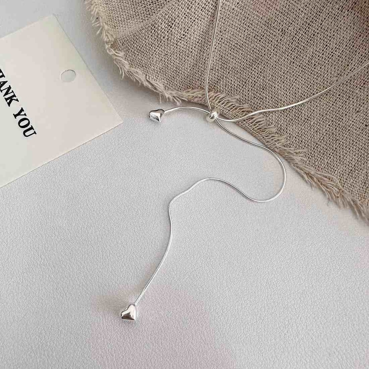 首元にさりげなく個性と今っぽさをプラス小ぶりダブルハートメタルチョーカー オフィ… | maison de LATIR | 詳細画像8 