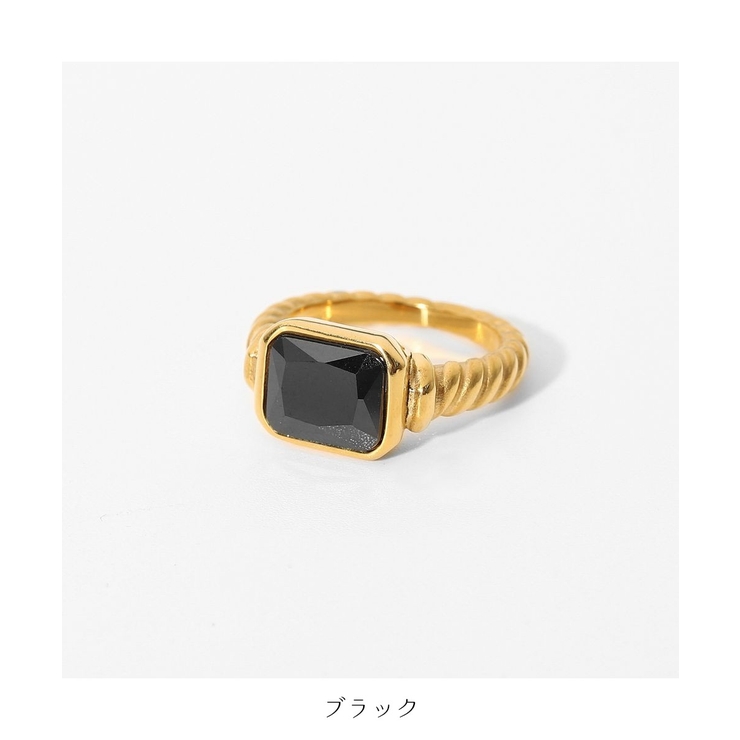 華やかな大ぶりゴールドリング 指輪 ストーン | maison de LATIR | 詳細画像9 