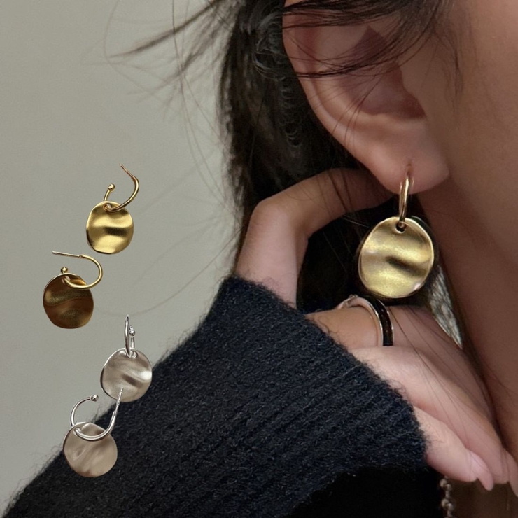 シンプルなのに華やかなプレーンピアス アクセサリー 両耳用 | maison de LATIR | 詳細画像1 