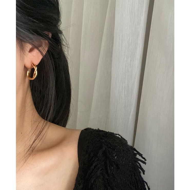 【パリ発ブランド】DESTREE ゴールド　ツイストフープピアス twist】ツイストフープピアス-L gold – h..Online Store