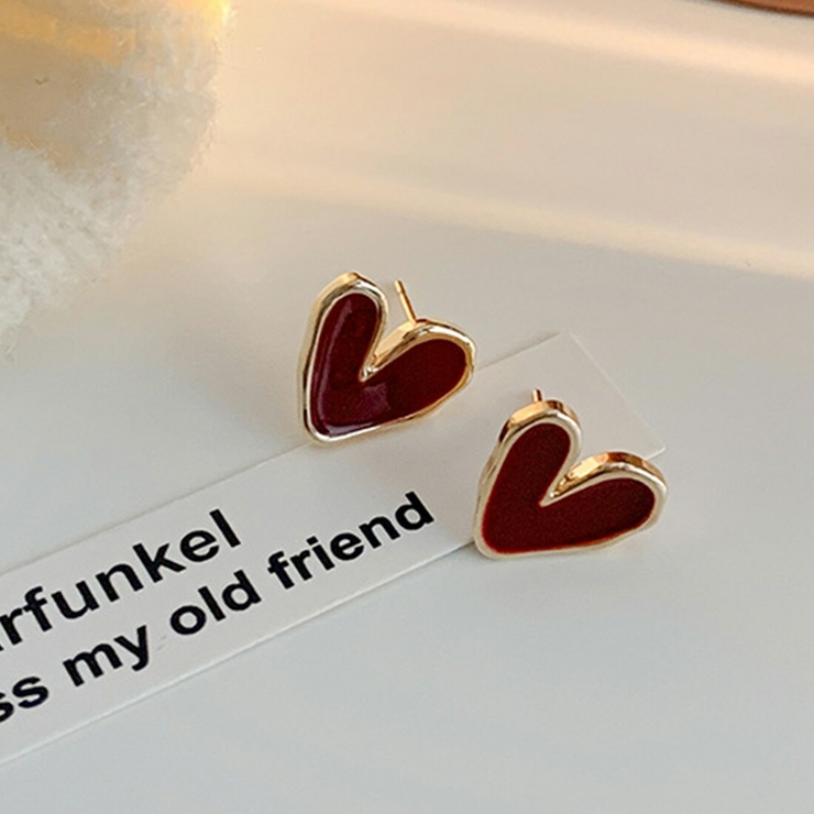 ガーリーにきまるミニレッドハートピアス ピアス ハートピアス | maison de LATIR | 詳細画像8 