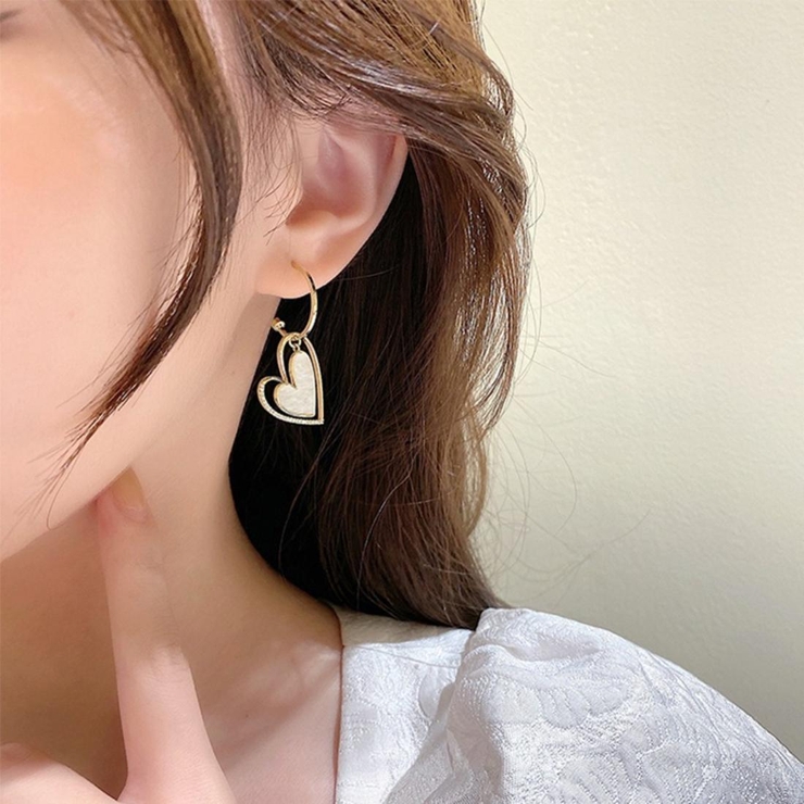 気分で選べるハートモチーフ2デザインピアス 耳元 2デザインセット | maison de LATIR | 詳細画像4 