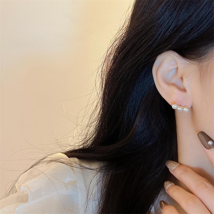 上品に揺れるパールロングチェーンピアス 両耳用 ピアス | maison de LATIR | 詳細画像5 