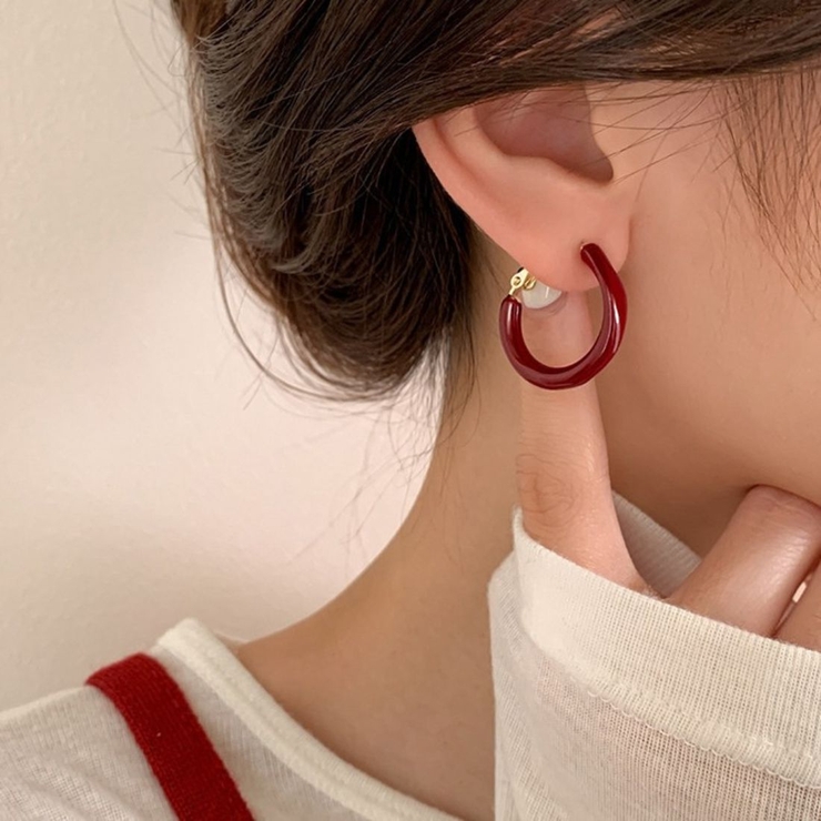 上品に引き立ててくれるフープピアス アクセサリー 両耳 | maison de LATIR | 詳細画像2 