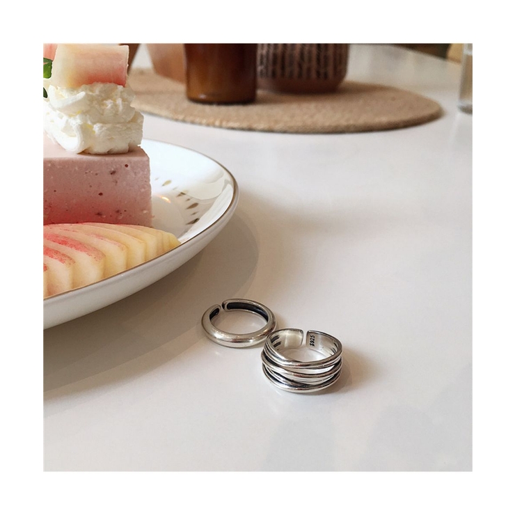 上品さを感じさせるシンプルデザインリング3点セット 指輪 シルバー | maison de LATIR | 詳細画像5 