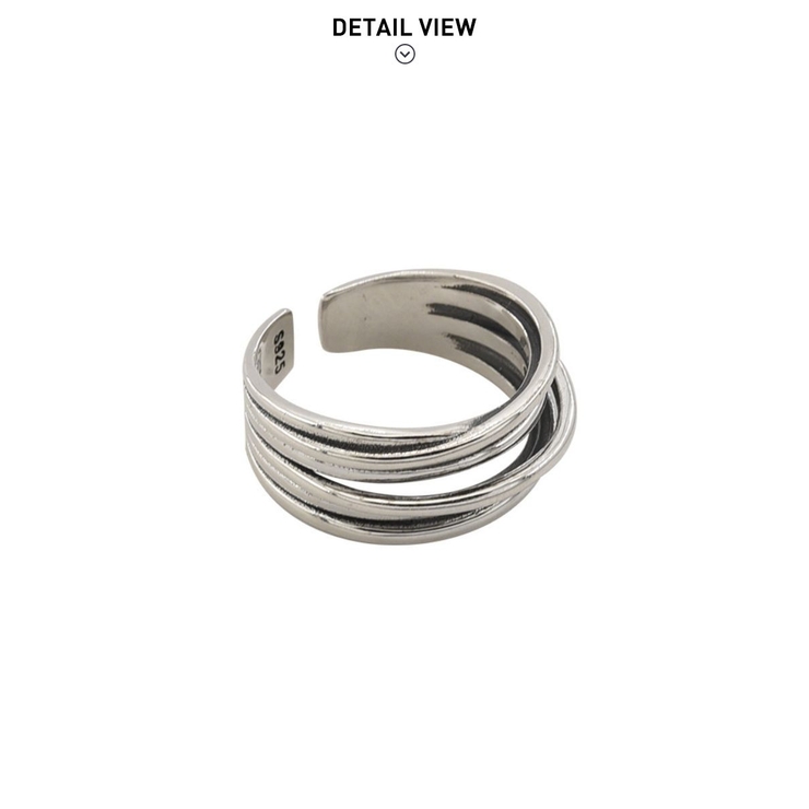 上品さを感じさせるシンプルデザインリング3点セット 指輪 シルバー | maison de LATIR | 詳細画像7 