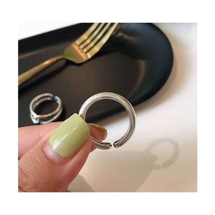 上品さを感じさせるシンプルデザインリング3点セット 指輪 シルバー | maison de LATIR | 詳細画像8 