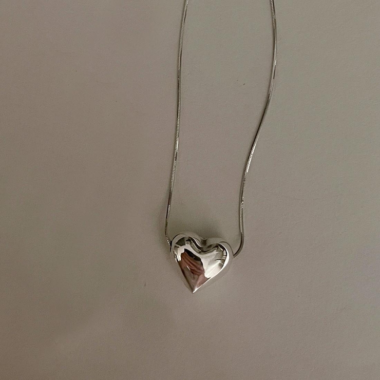 デイリーユースに最適なシンプルなハートモチーフネックレス シルバー 大人可愛い | maison de LATIR | 詳細画像5 