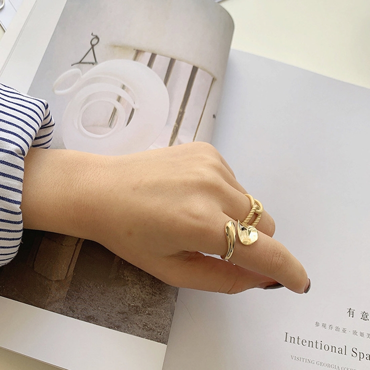 毎日のスタイリングに輝きをプラスオープンリング 指元 アクセサリー | maison de LATIR | 詳細画像2 