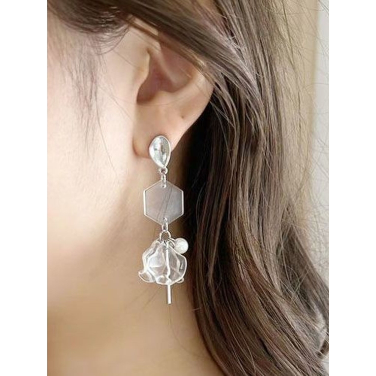 フロストフラワーモチーフピアス | MERCURYDUO | 詳細画像1 