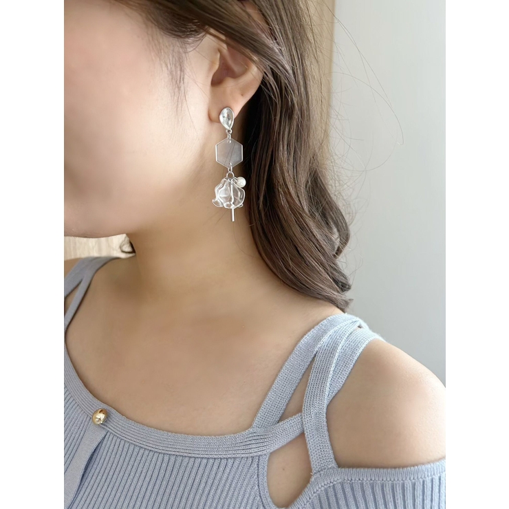 フロストフラワーモチーフピアス | MERCURYDUO | 詳細画像11 