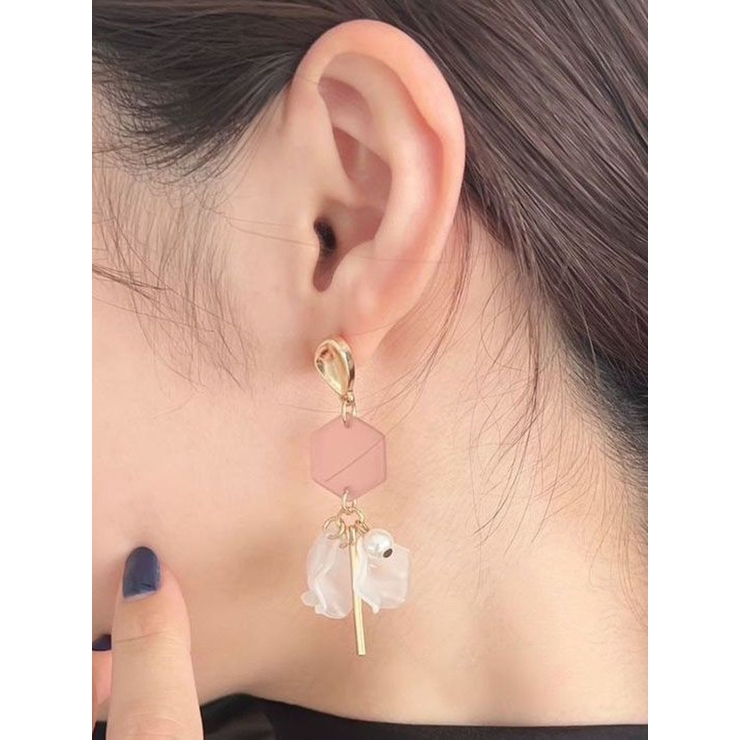 ゴールド | フロストフラワーモチーフピアス | MERCURYDUO