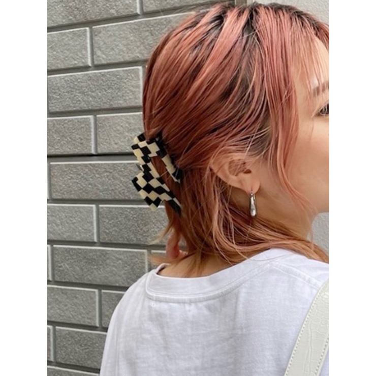 ベージュ | ラウンドチェッカークリップ | MURUA