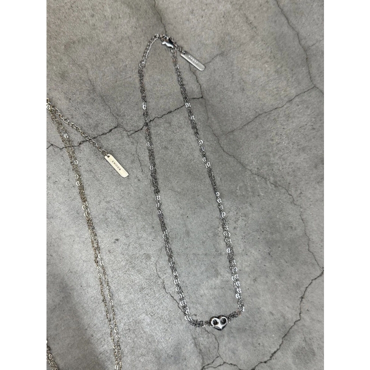 シルバー | ハートモチーフチェーンネックレス | EMODA