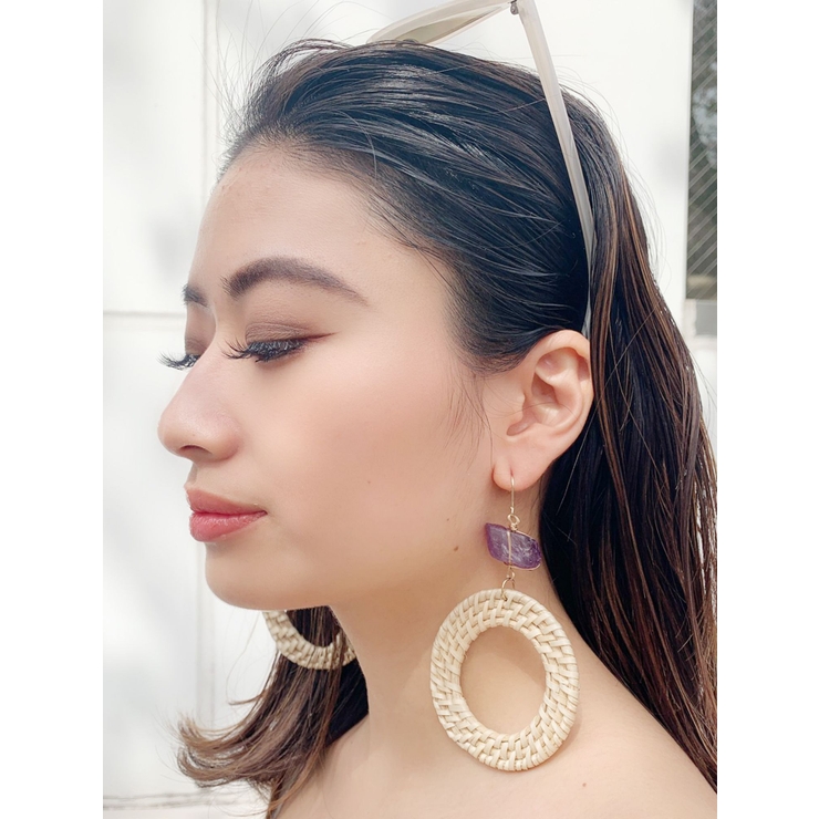 NEWラフィアピアス[品番：MKSW0030324]｜GYDA（ジェイダ）の