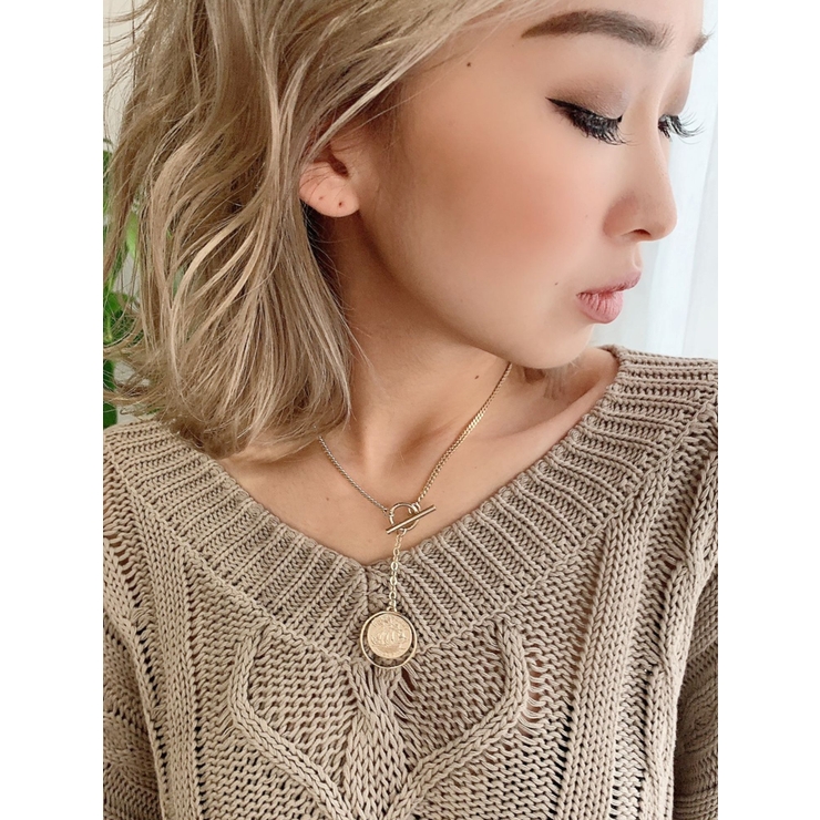 コインリングデザインネックレス[品番：MKSW0038408]｜GYDA