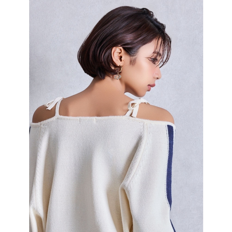 JEYSUS GDラインストーンフープピアス[品番：MKSW0064073]｜GYDA