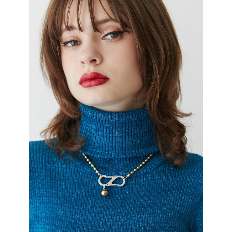 ボールチェーンカラビナネックレス[品番：MKSW0059512]｜jouetie