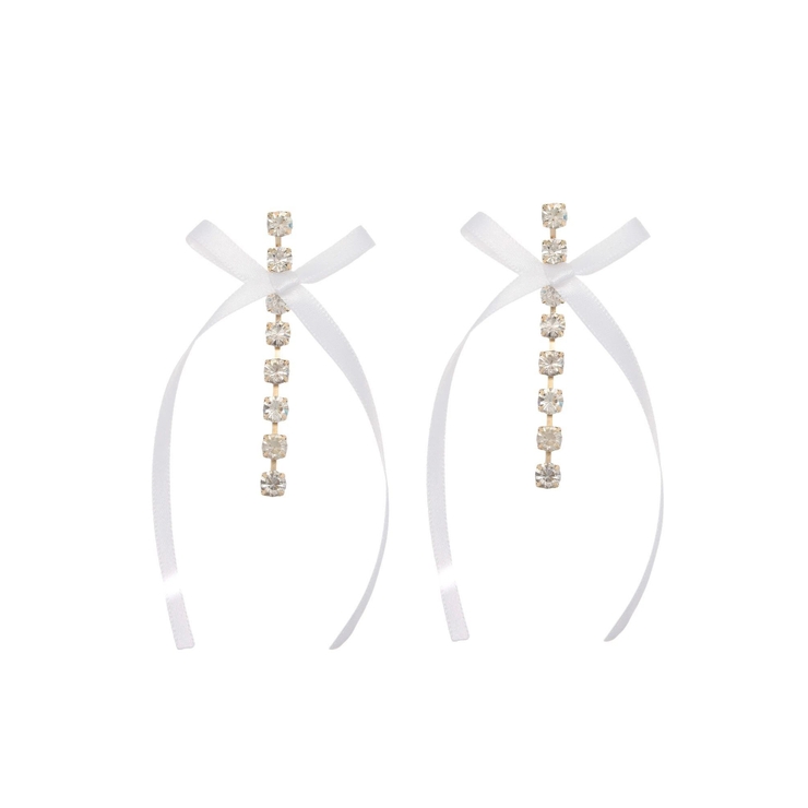 リボンビジューピアス[品番：MKSW0060066]｜jouetie（ジュエティ