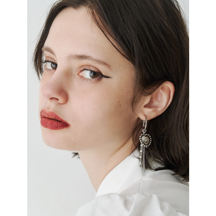 ビジューコンビハートピアス[品番：MKSW0063780]｜jouetie