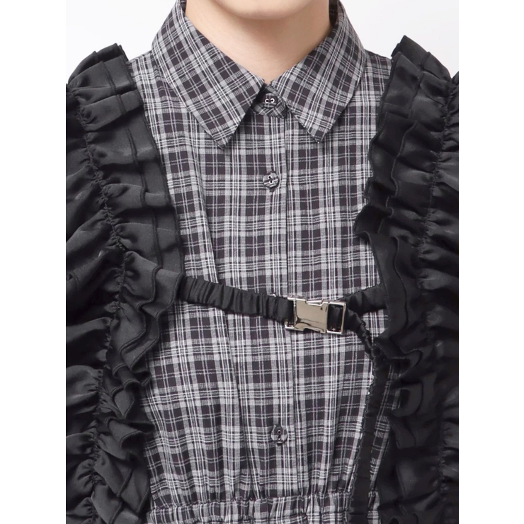 maijoh リボンハーネスオーバースカート　ブラック　完売品新品未使用 リボンハーネス[品番：MKSW0064591]｜jouetie（ジュエティ）の