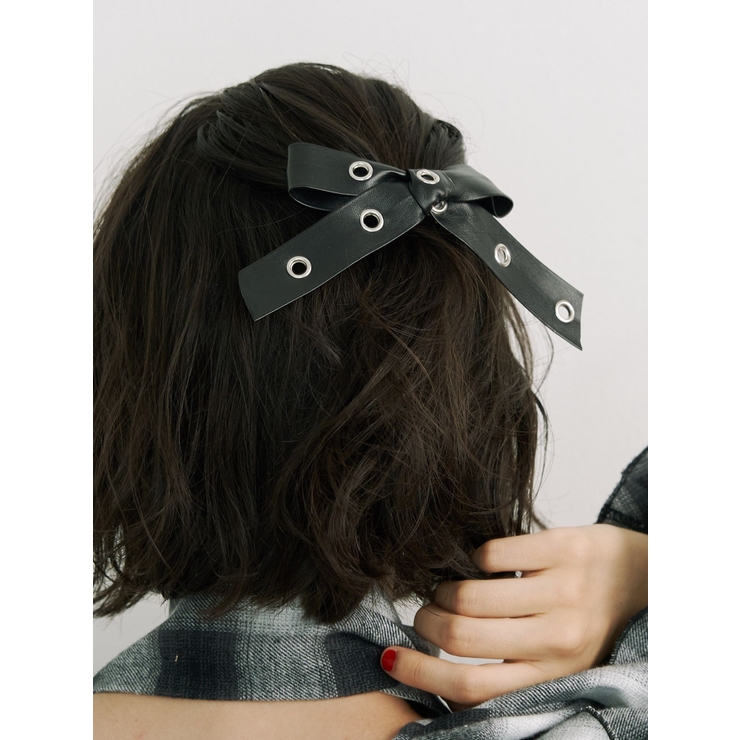 ブラック | ハトメリボンバレッタ | jouetie